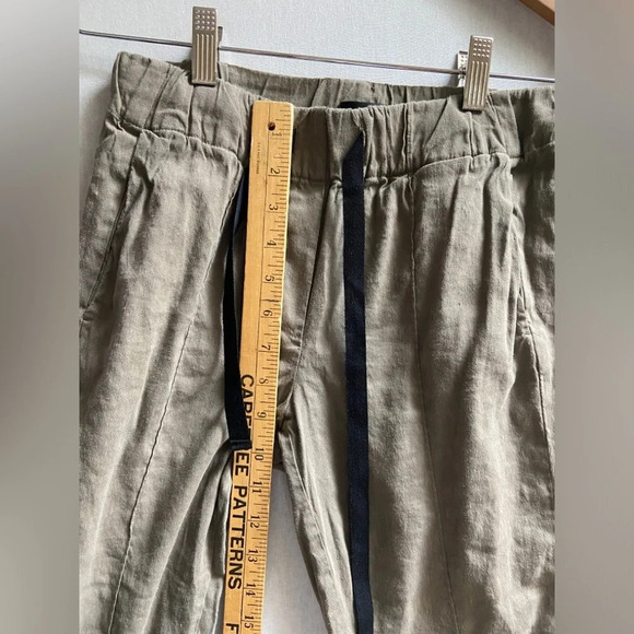 Babaton Aritzia Day  Linen Cropped drawstring trouser pants Sz XXS - Picture 8 of 11